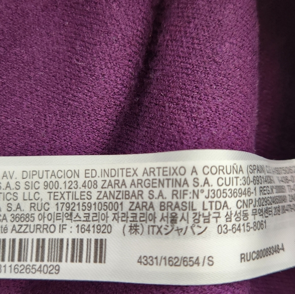 Zara Peplum Knit Top Size S - Picture 10 of 13